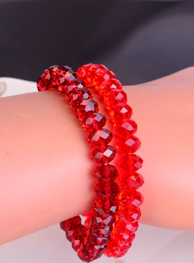 本年命大红通透大气手链