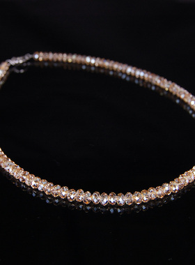 闪亮高级感奥地利水晶项链女