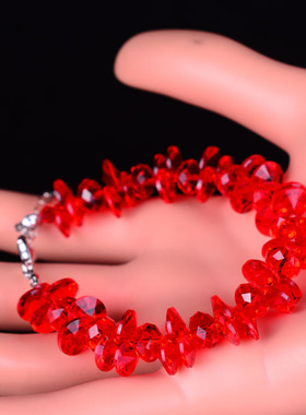 2021年新款本命年红色水晶手链女