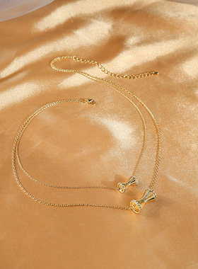 小众设计感ins冷淡风锁骨链