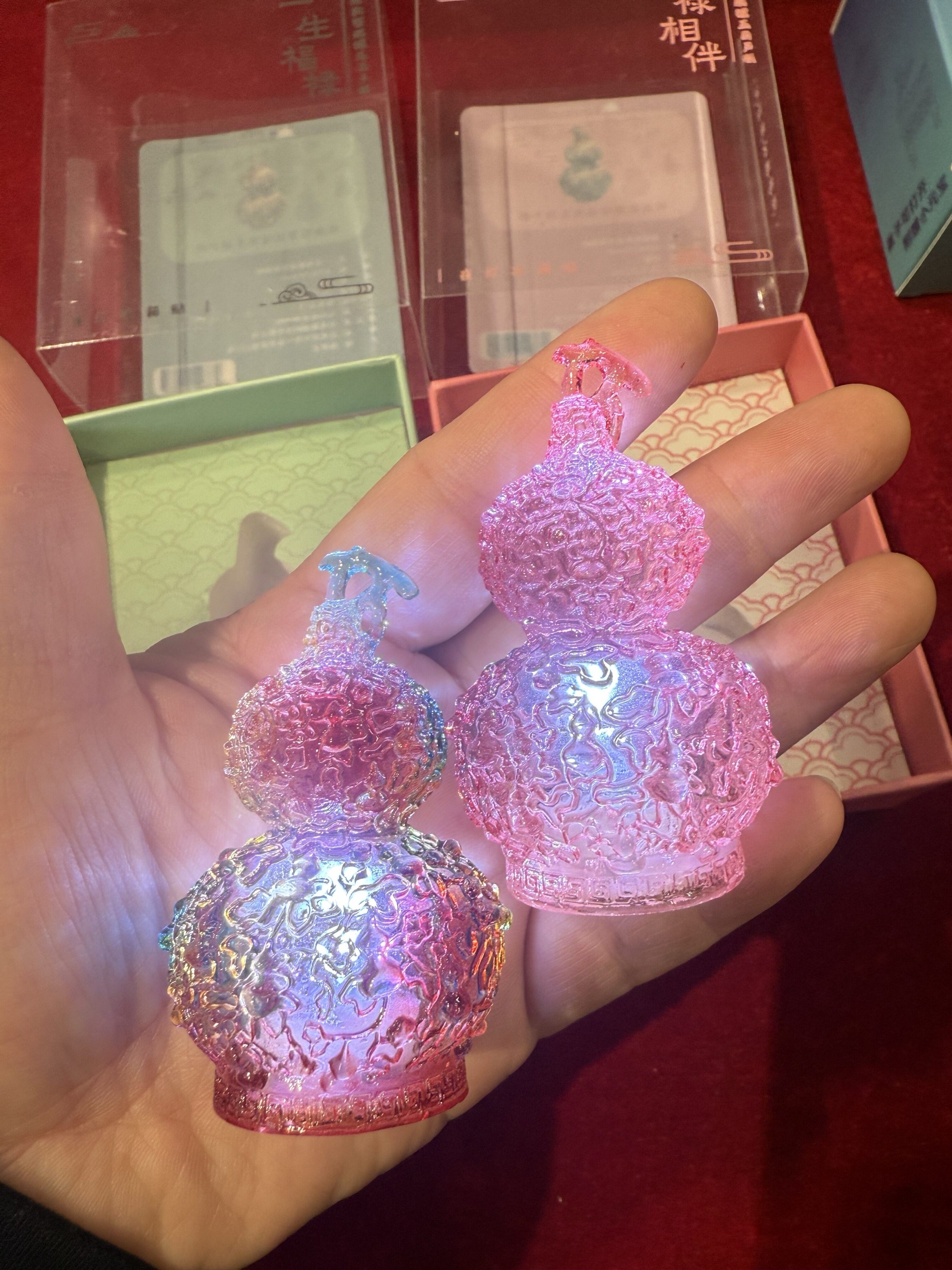 正品代购沈阳故宫博物院可亮灯福禄相伴葫芦文创冰箱贴磁贴旅游