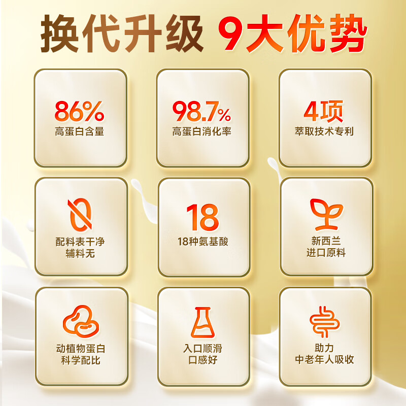 发2罐/康恩贝蛋白粉无糖分离乳清蛋白质粉男女性老年人增强免疫力