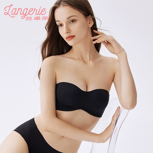 兰卓丽 Топ без лямок, тональный крем, невидимое нижнее белье, нескользящие бретели, бюстгальтер пуш-ап, бюстгальтер-топ, не оставляет следов