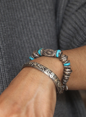 VAJRA原创美国随性松石银手链