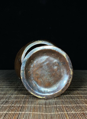 茶道铜雕旧藏雅致迷你