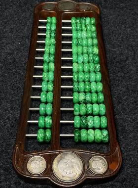 古玩古董收藏镶嵌银元宝石木雕