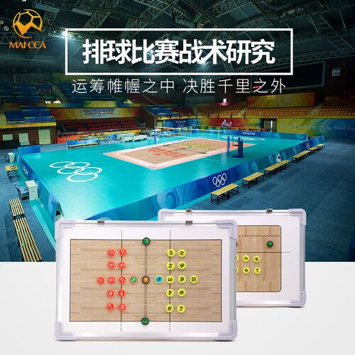 兰奇排球战术板教练员专用铝合金战术板挥磁性擦写比赛训练 - 图1