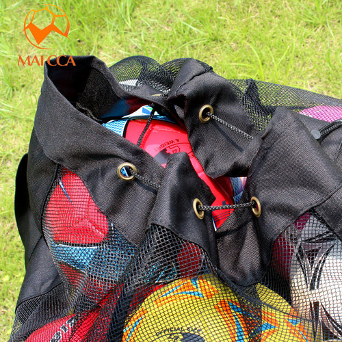 大号足球袋大网兜足球篮球排球训练球袋大装球袋足球收纳球袋20个 - 图3