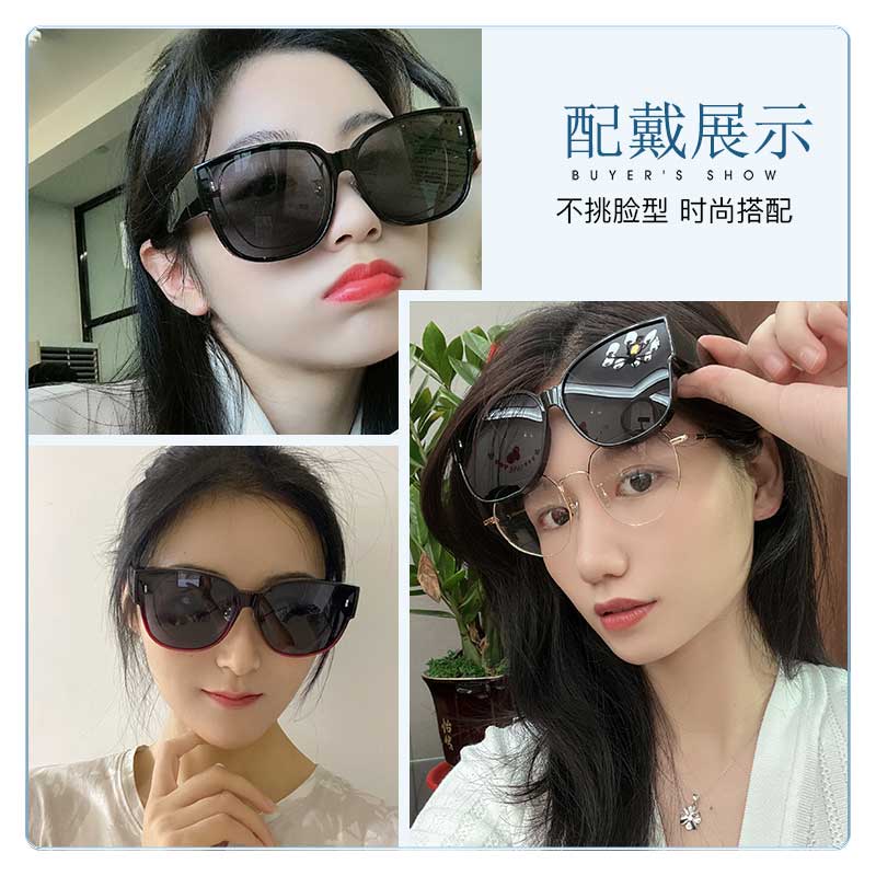 【亲子款】套镜偏光近视专用太阳镜男外配GM墨镜夹片女开车防晒 - 图0