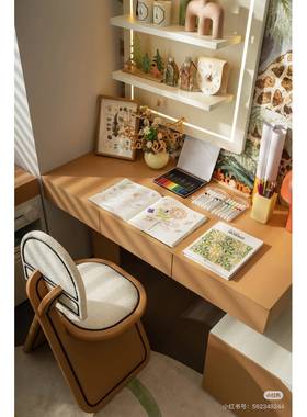 屿物为居 趣味可爱森系双孩房儿童房家居样板间自然绘画样板间饰