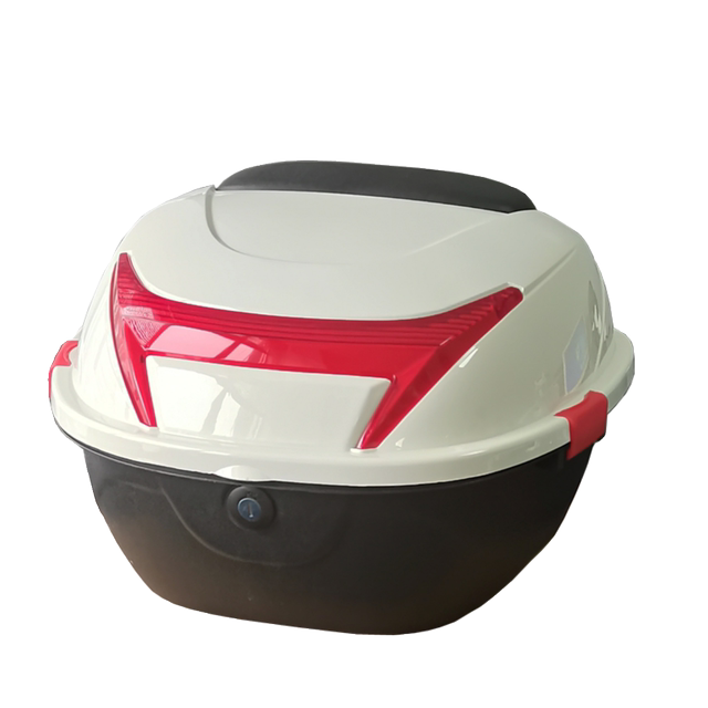 Large capacity motorcycle trunk for electric vehicle