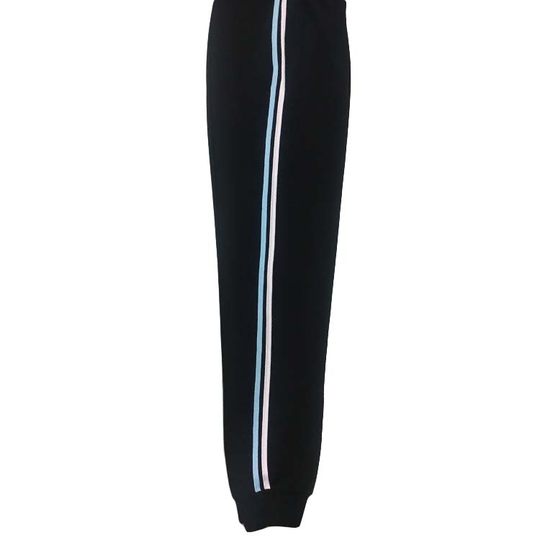 Cuffed and leg bound sky blue two stripes primary school uniform