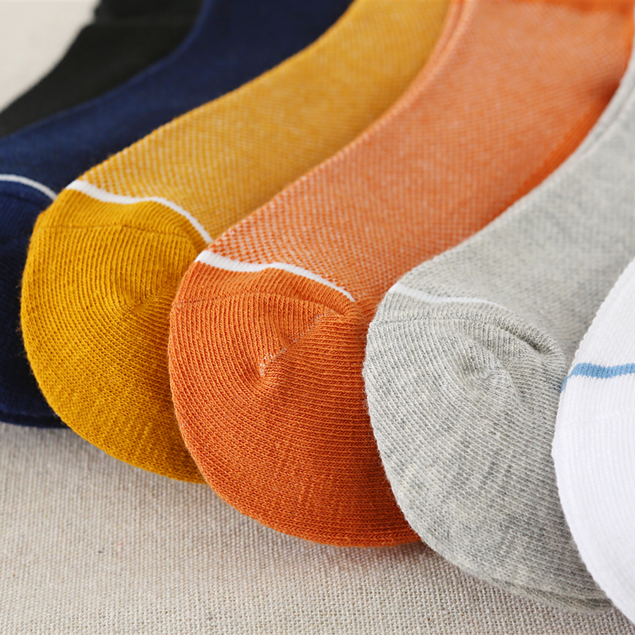 恒源祥旗舰店恒源祥男袜子纯色棉袜春夏季薄款网眼透气船袜休闲浅口男士短筒袜3