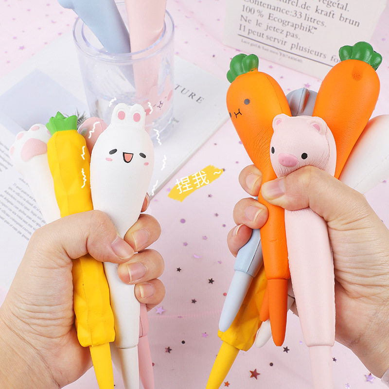 发泄笔猫爪减压笔软绵绵学生用捏捏笔可爱超萌猪中性笔创意解压笔,淘宝优惠券,粉丝福利购,淘宝优惠卷