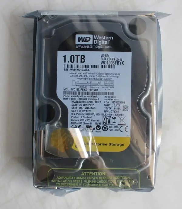 WD/西部数据 WD1003FBYX 1T 台式机黑盘3.5寸机械硬盘7200转 监控 - 图1