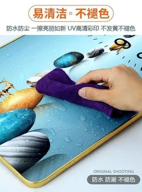 W82【羽鹿呈祥】客厅装饰画蓝色羽毛沙发背景墙新款轻奢壁挂画