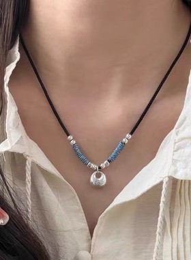 倾城一世3D银坨坨999足银项链