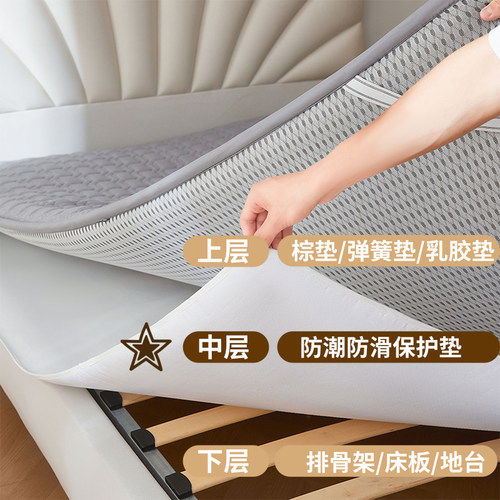 床垫防滑固定保护垫防移动底部下面防潮防油防污防滑垫适用席梦思 - 图1