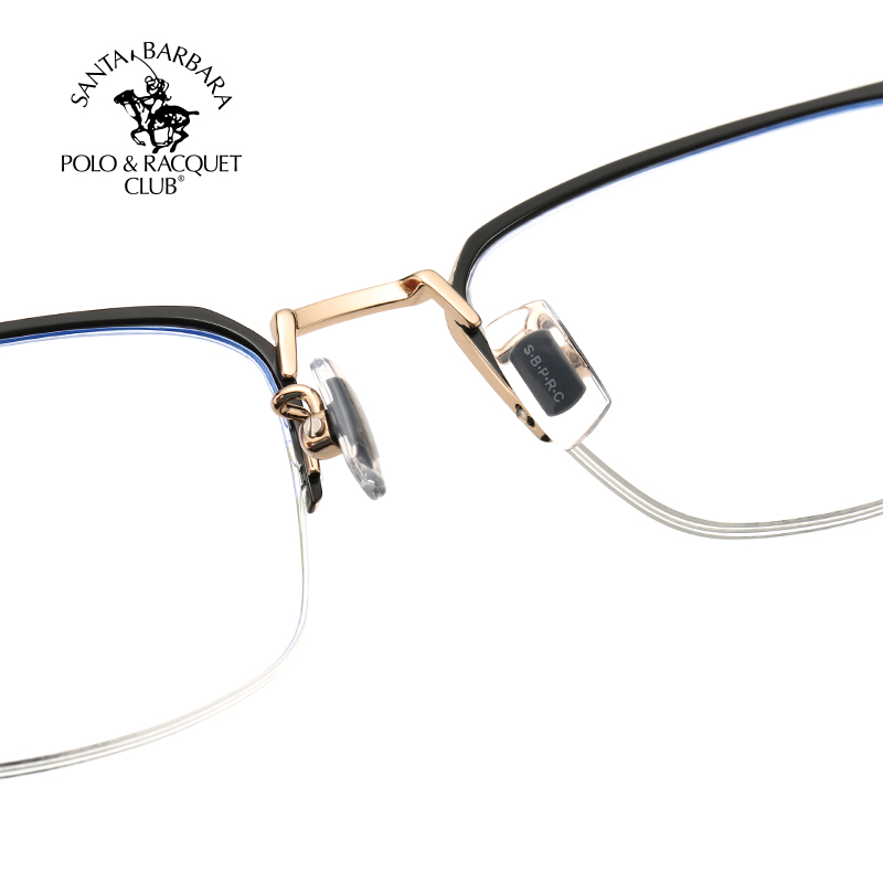 SBPRC圣大保罗近视眼镜架钛框光学镜轻质金属镜框潮商务半框23221-图1