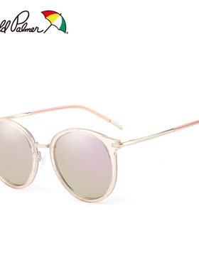 花雨伞大框圆脸复古风偏光太阳镜