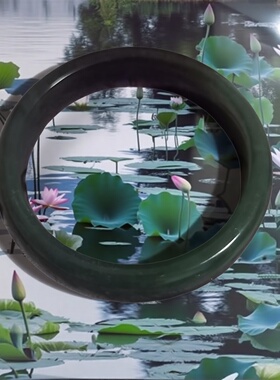 和田玉手镯沙枣青籽料