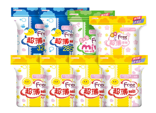 free旗舰店Free飞超薄卫生巾日夜用组合装姨妈巾少女卫生巾3