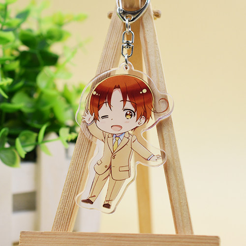 APH黑塔利亚钥匙扣王耀伊万亚瑟游戏动漫二次元周边挂件钥匙挂扣 - 图2