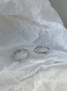 戒指通体S925纯银简约