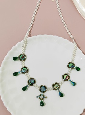 新中式国潮贝壳汉服项链