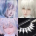 Lông mi trắng giả kim cương dày và nhuộm được Đá Nam Cực Đá quý Hemaru anime COSPLAY - Lông mi giả