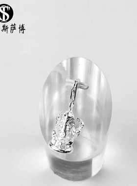 象神纯银印度学生吊坠男女同款