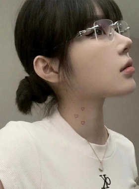 防蓝光日系无框纯欲风素颜平光镜