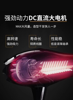 康夫电吹风机家用理发店专用大功率发廊速干冷热风发型师推荐风筒