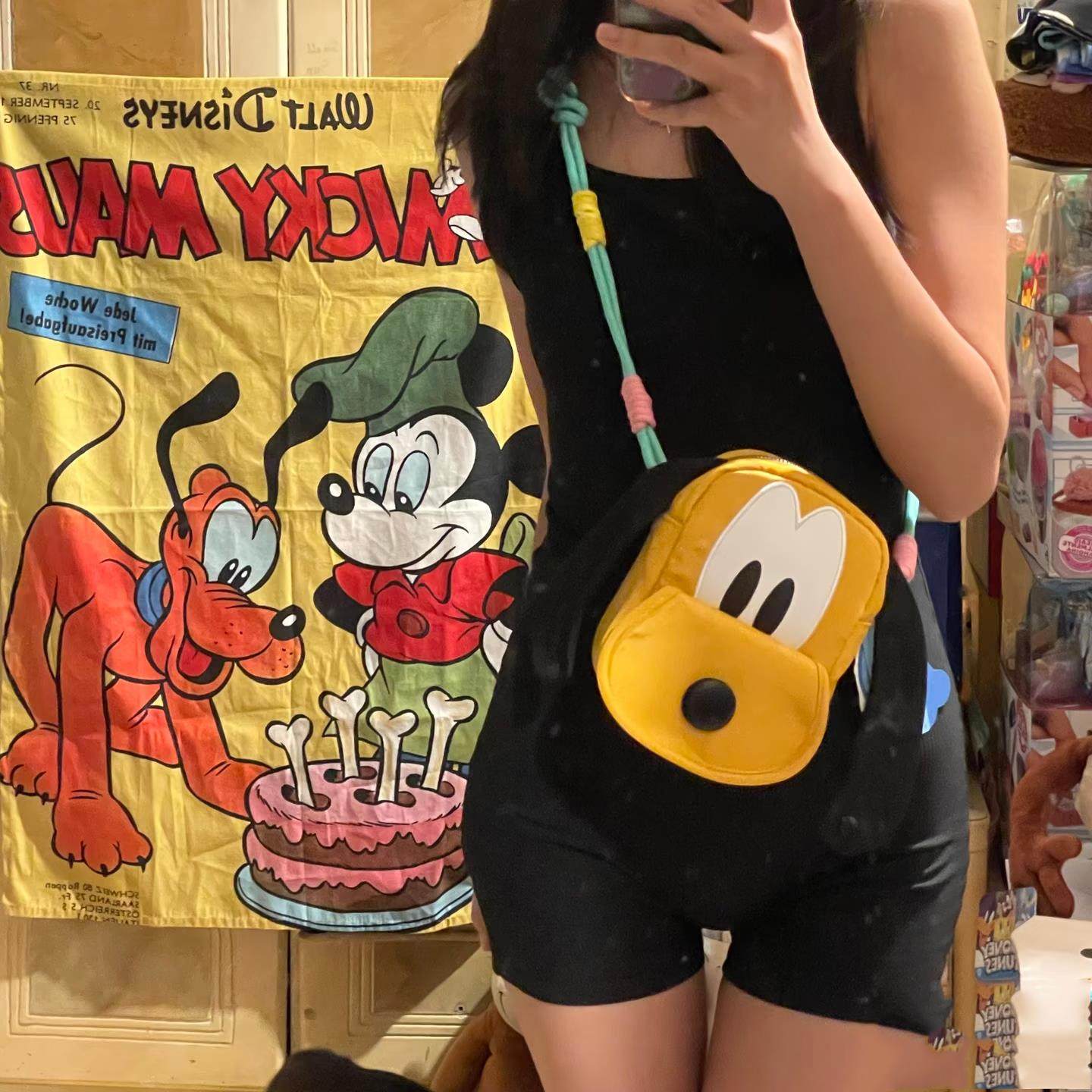 名创布鲁托95周年系列耳朵手提包单肩包斜挎包小狗公仔包女背包黄,淘宝优惠券,粉丝福利购,淘宝优惠卷