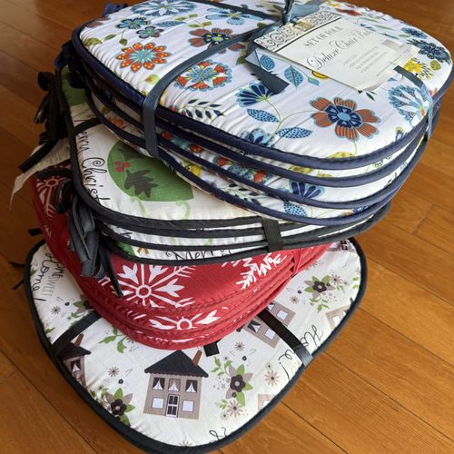 wu利润！工厂清！出口椅垫坐垫餐椅圣诞美式马蹄（19.9元4个） - 图1