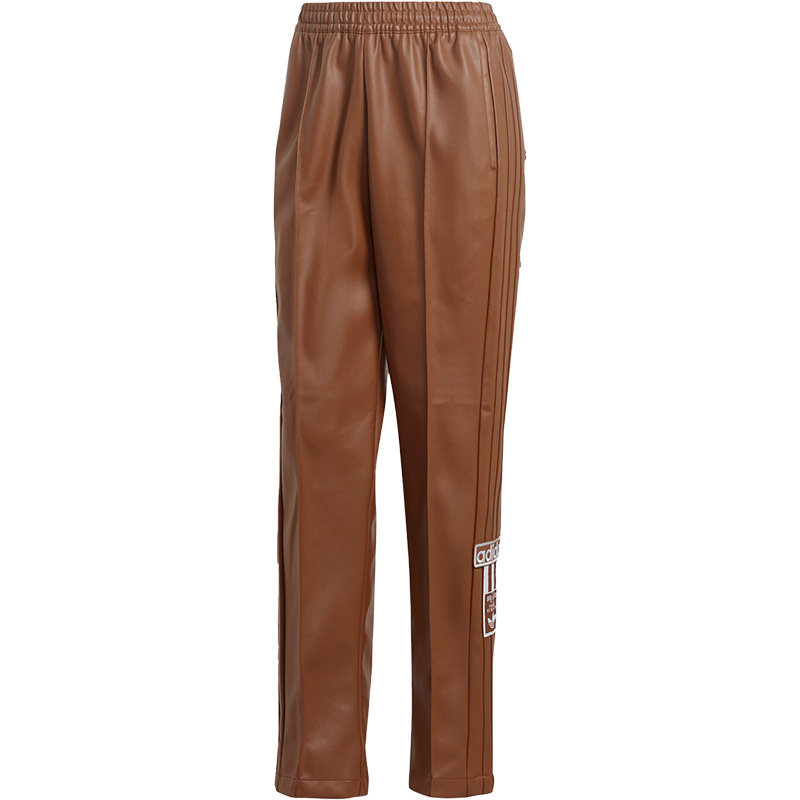 Adidas/阿迪达斯正品三叶草新款女子侧按扣皮裤长裤II6098,淘宝优惠券,粉丝福利购,淘宝优惠卷