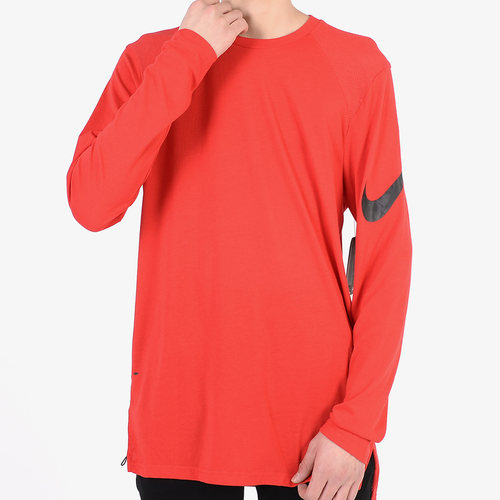 Nike/耐克正品 新款男子篮球休闲圆领套头长袖舒适运动T恤 891602 - 图0