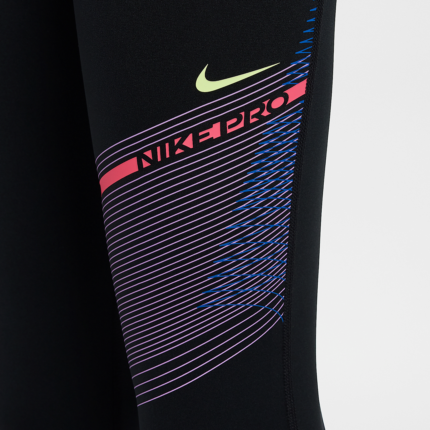 Nike/耐克正品Pro Dri-FIT大童运动高腰训练紧身裤HF8852-010 - 图2