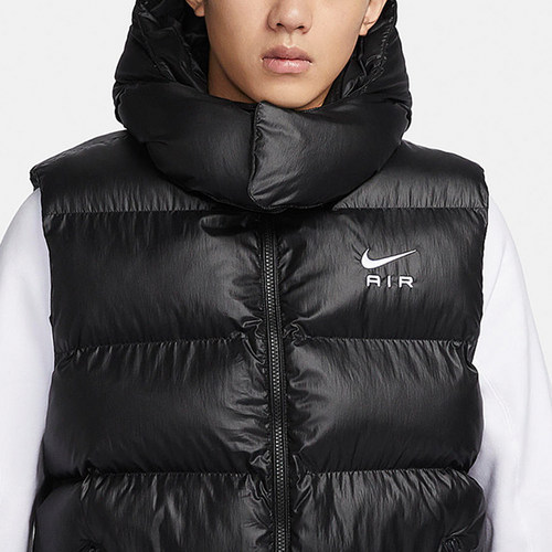 Nike/耐克正品冬季新款男子保暖连帽运动棉马甲FD6428 - 图0