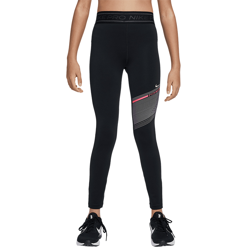 Nike/耐克正品Pro Dri-FIT大童运动高腰训练紧身裤HF8852-010 - 图3