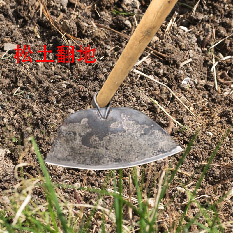 锄头农用配柄灰锄菜园掘地锄弹簧钢锻打锄头农具除草锄高硬度包邮,淘宝优惠券,粉丝福利购,淘宝优惠卷