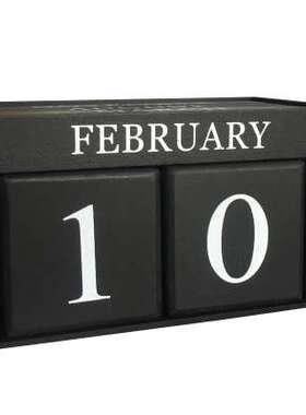 摆设范日历摆件木质文艺装饰工艺品书房桌面创意家居饰品客厅北欧