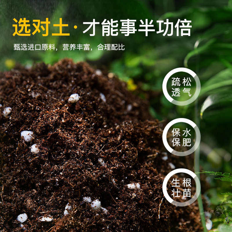 双心多肉专用营养土养花通用型花土种植土花卉月季种菜土壤泥炭土,淘宝优惠券,粉丝福利购,淘宝优惠卷
