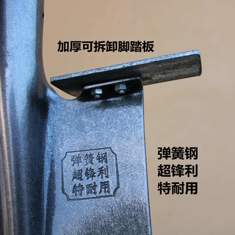 农用挖树锹新款特厚纯锰钢开锋刃窄长平头铲子翻地挖深沟专用铁锨,淘宝优惠券,粉丝福利购,淘宝优惠卷