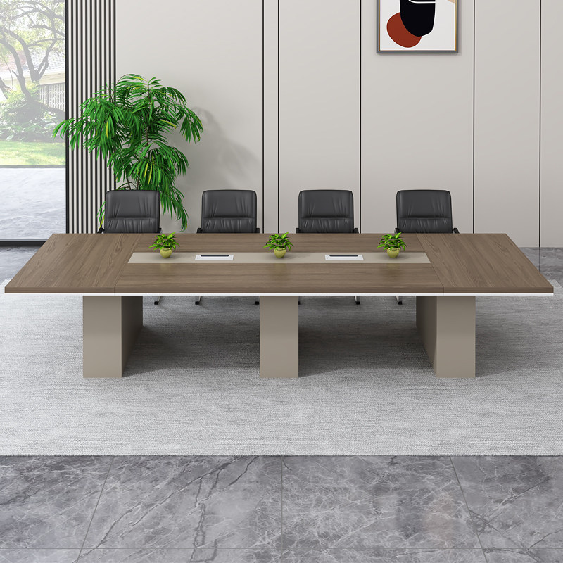 会议桌子长条桌简约现代长方形培训桌椅办公室桌椅组合会议室长桌