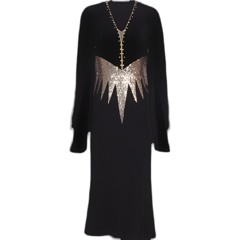 创意狐高端质感小晚礼服女宴会法式年会平时可穿显瘦鱼尾礼服裙子