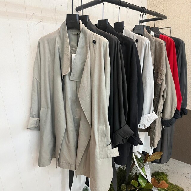 DVZ spring lyocell loose mid-length windbreaker ສໍາລັບແມ່ຍິງ