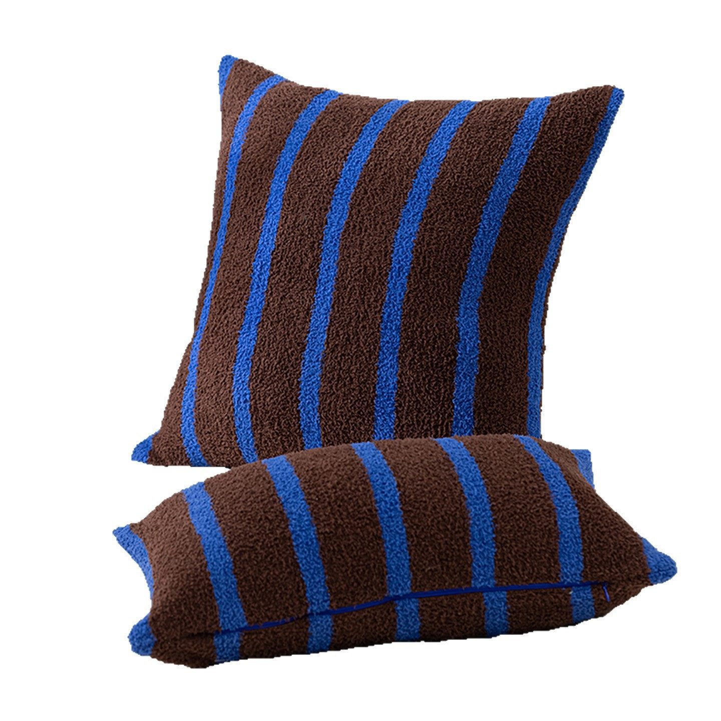 美拉德复古条纹抱枕双面半边绒针织腰枕抱枕客厅卧室样板间靠枕垫,淘宝优惠券,粉丝福利购,淘宝优惠卷