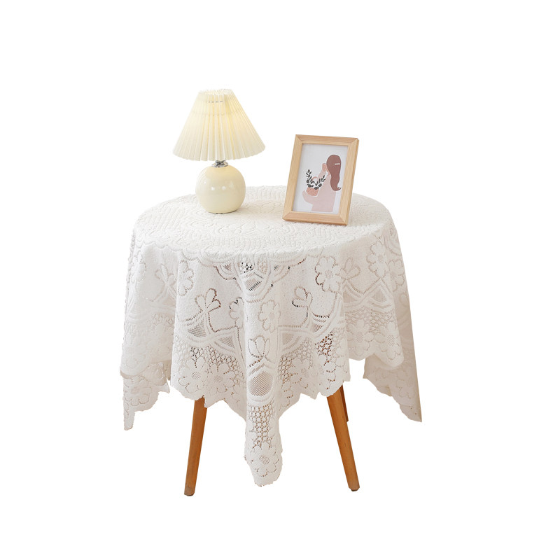 复古白色蕾丝桌布轻奢高级感 床头柜 洗衣机 冰箱沙发防尘盖布,淘宝优惠券,粉丝福利购,淘宝优惠卷