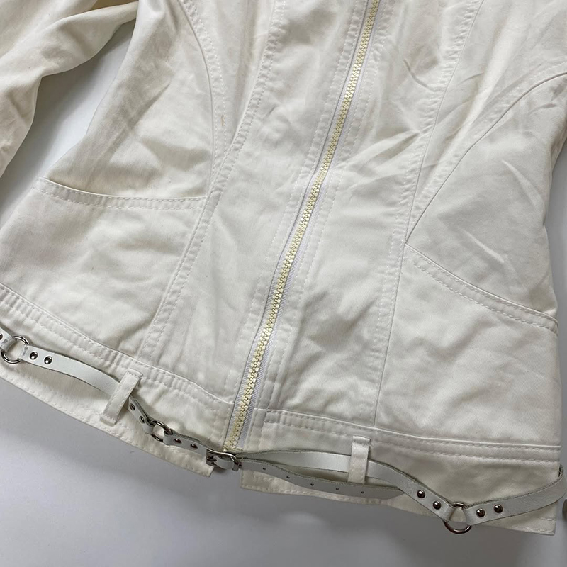 轻亚少女 原创杏色夹克外套女早秋2025年新款皮带设计感小众上衣 - 图1